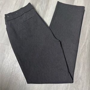 Liz Claiborne Straight Mid Rise Pull On Trousers Gray Women’s Size 14